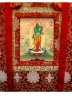 Tranh Giấy Ngọc Trai- Ngài Tara Xanh đứng- Standing Green Tara